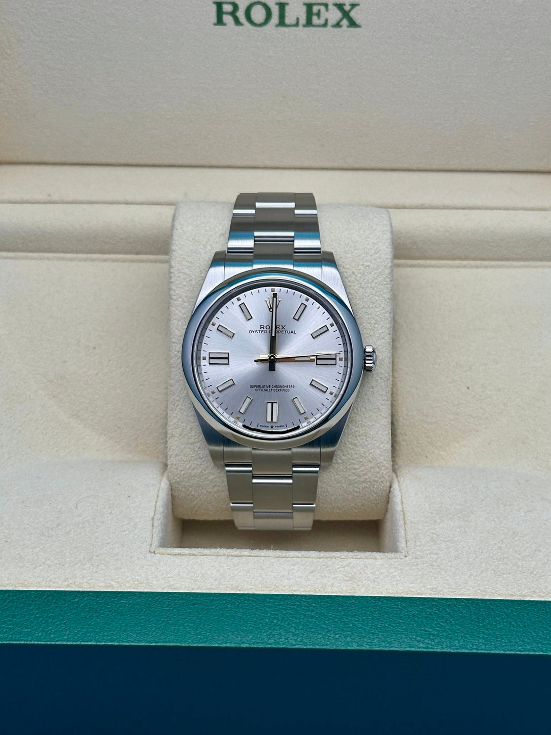 Rolex Oyster Perpetual 36 126000, 2024, silver index dial, Oyster bracelet