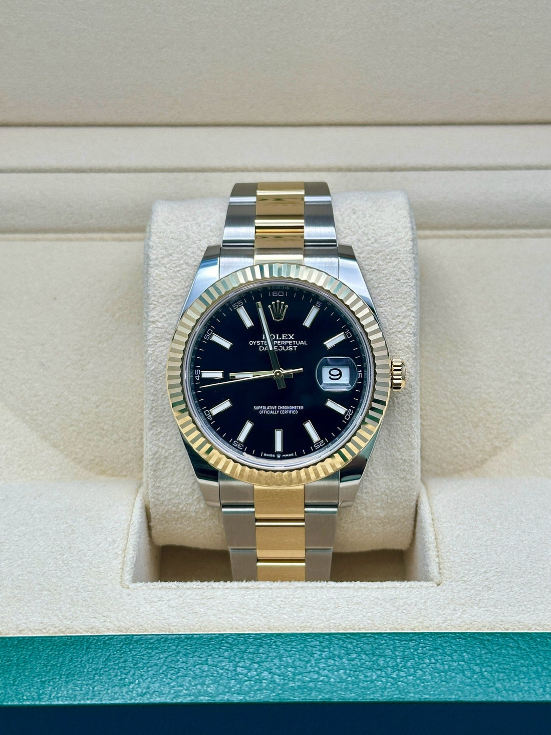 Rolex Datejust 41 126333, 2024, black index dial, Oyster bracelet