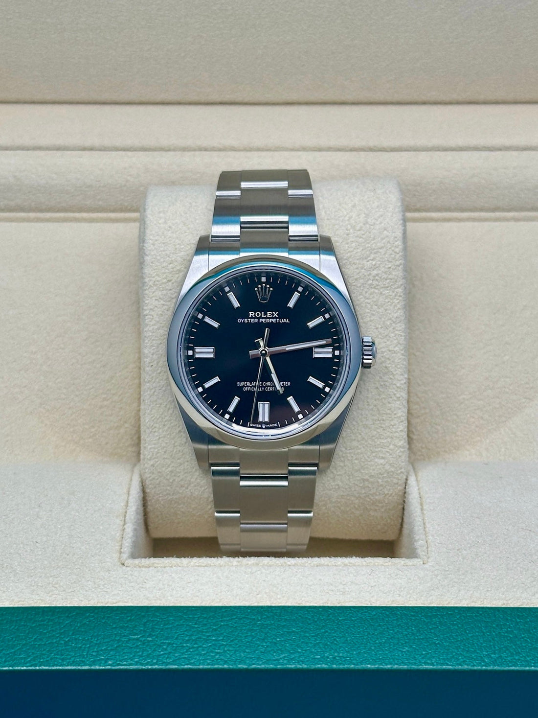 Rolex Oyster Perpetual 36 126000, 2024, black index dial, Oyster bracelet