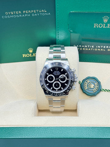 Rolex Steel  Daytona 40  - Black Index Dial - 116500LN bk