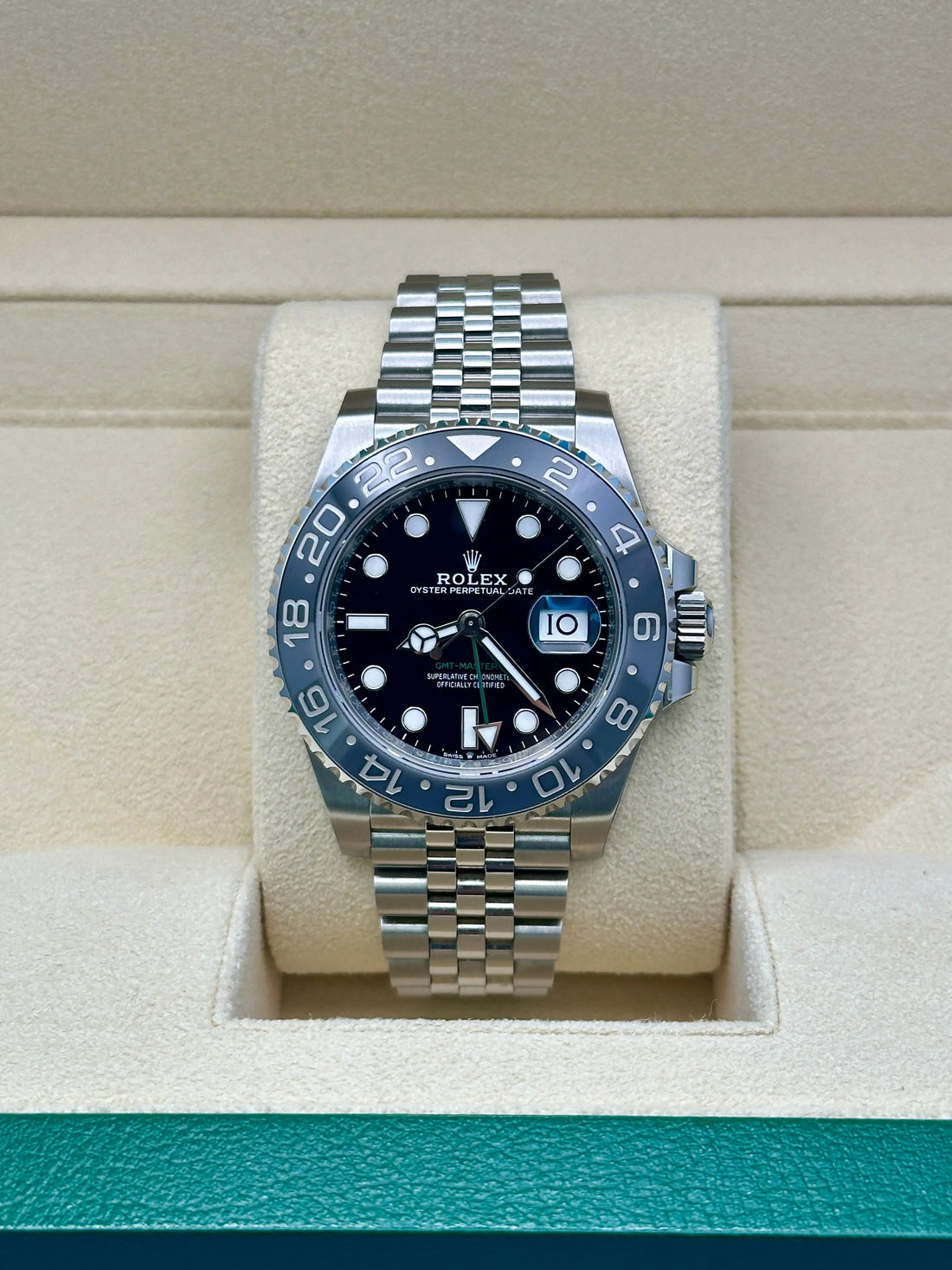 Rolex GMT-Master II 40 Bruce Wayne 126710GRNR, 2024, black dial, Jubilee bracelet