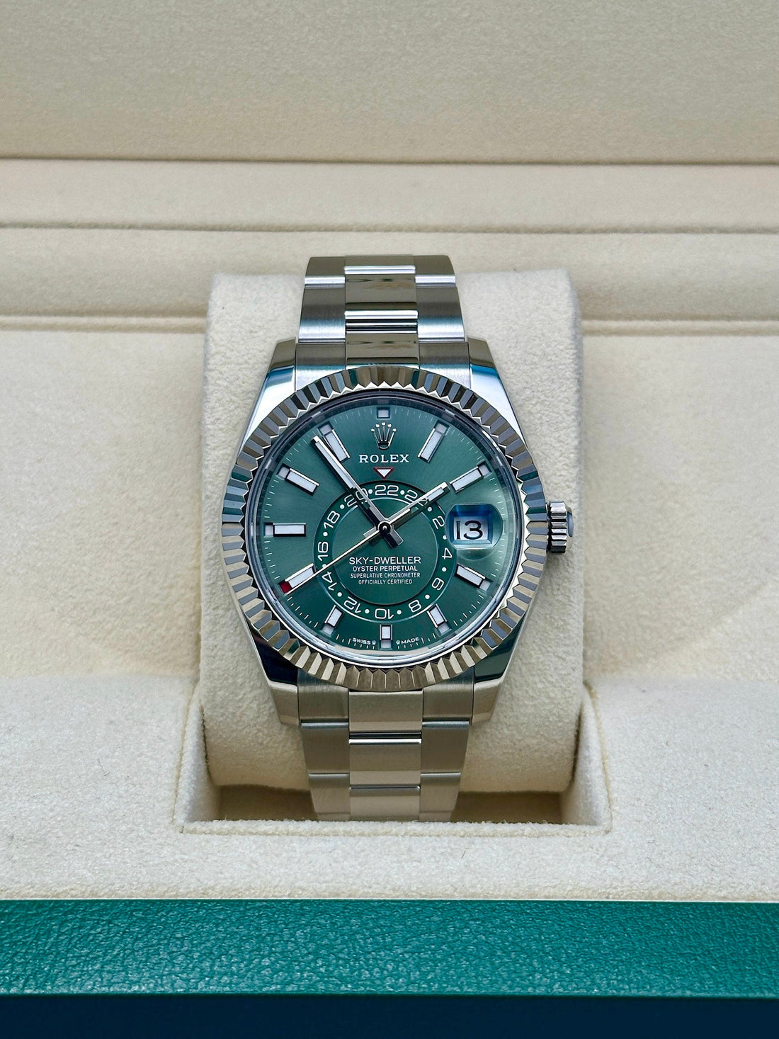 Rolex Sky-Dweller 42 336934, 2024, mint green dial