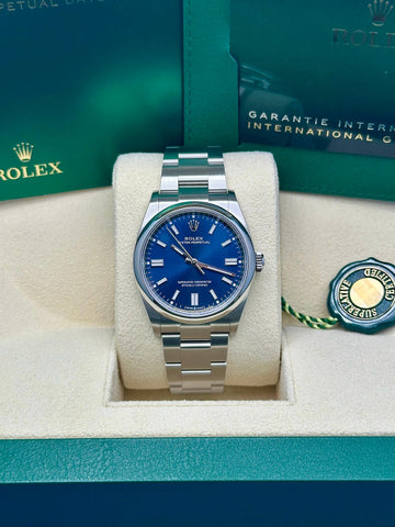Rolex Oyster Perpetual 36  - Blue Index Dial - Oyster Bracelet - 126000 bluio