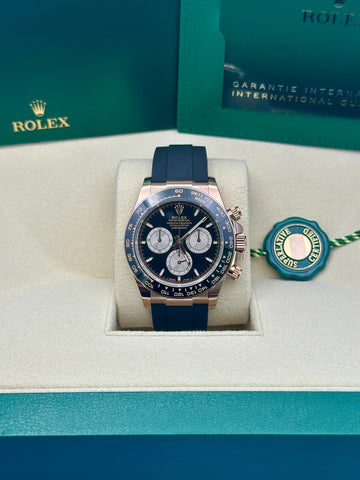Rolex Daytona 126515LN, 2024, black and sundust index dial, Oysterflex bracelet