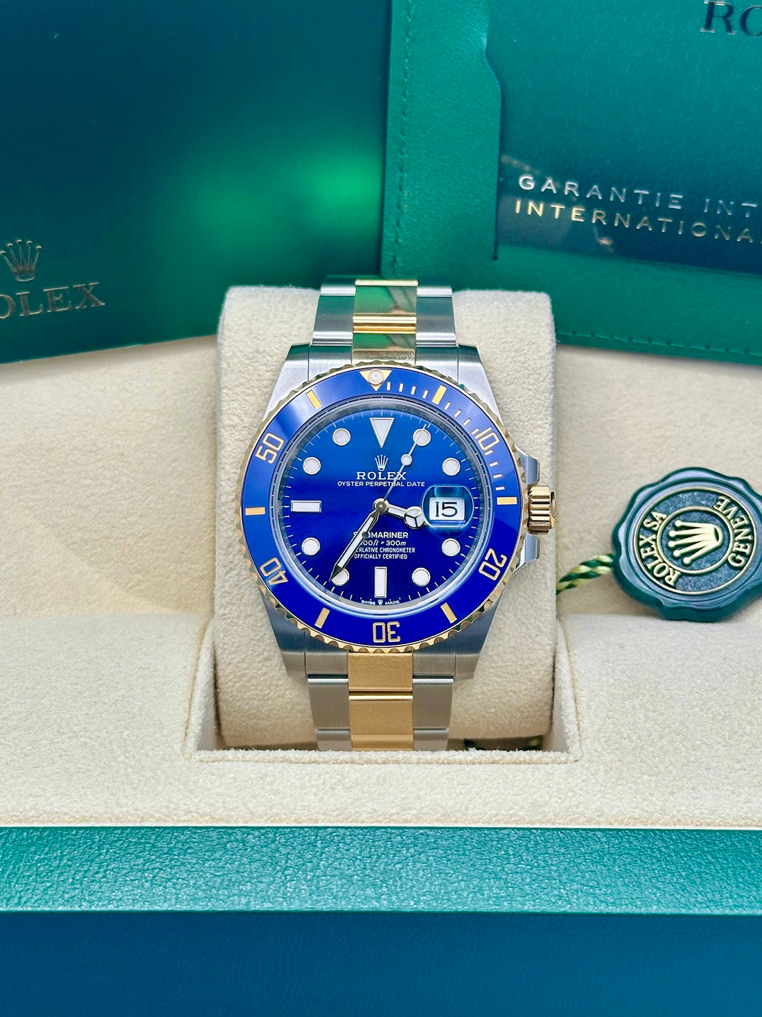 Rolex Steel and Gold Submariner Date Watch - Blue Bezel - Blue Dial - 2020 Release - 126613LB