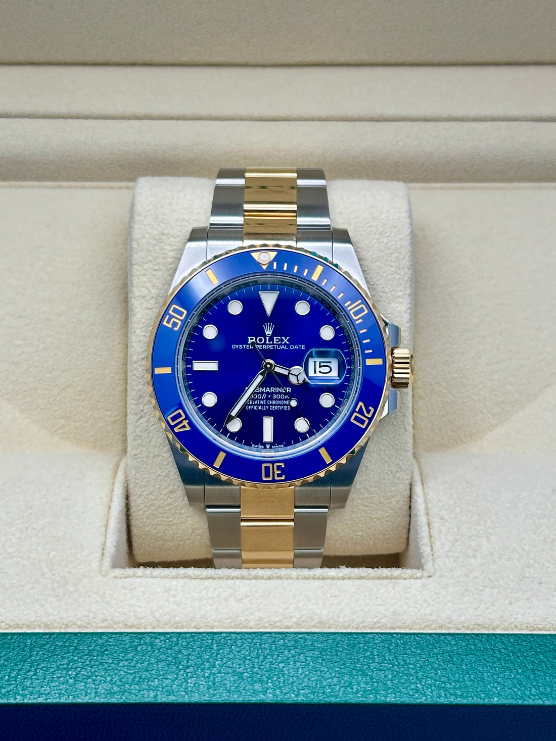 Rolex Submariner Date 126613LB, 2024, blue dial, Oyster bracelet