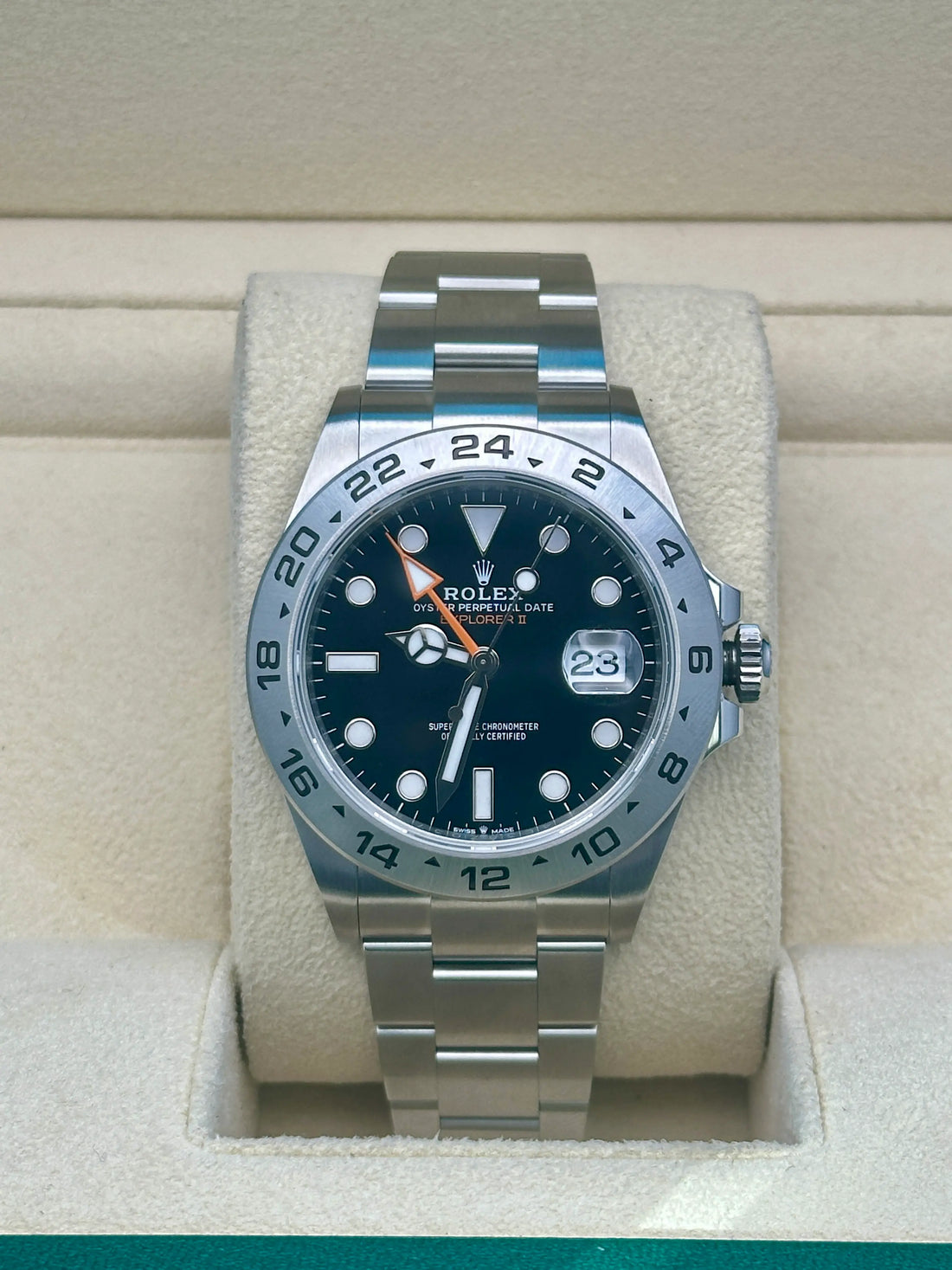 Rolex Explorer II 226570, 2024, black dial, Oyster bracelet