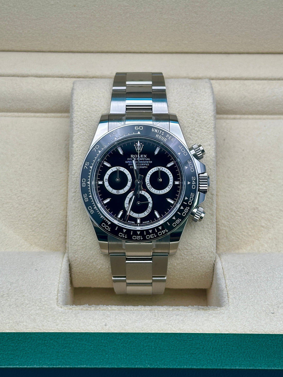 Rolex Oystersteel  Daytona   - Black Index Dial - Oyster Bracelet - 126500ln bkio