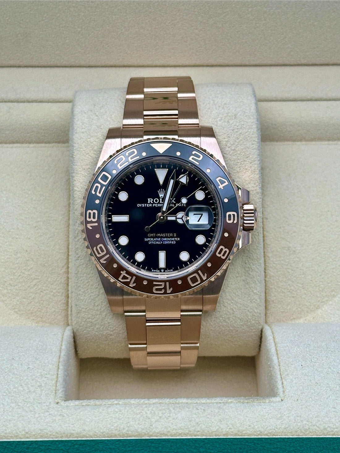Rolex GMT-Master II 40 126715CHNR, 2024, black dial, Oyster bracelet