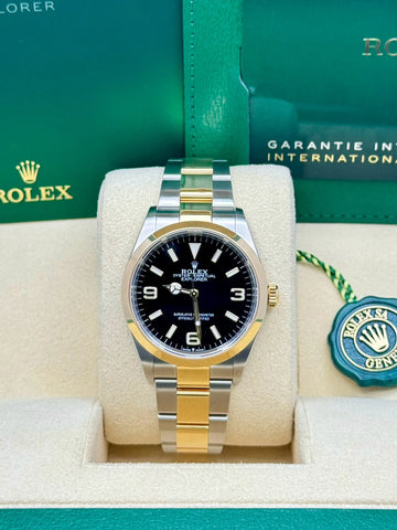 Rolex Explorer 124273, 2024, black dial, Oyster bracelet