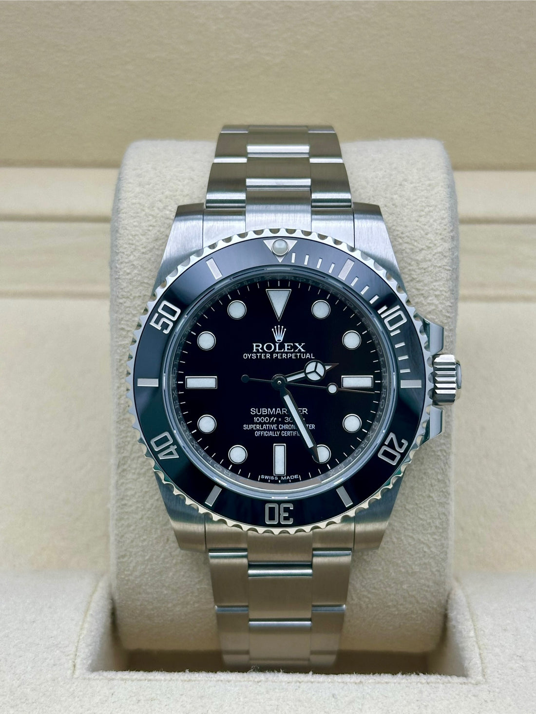 Rolex Submariner 114060, 2018, black dial, Oyster bracelet