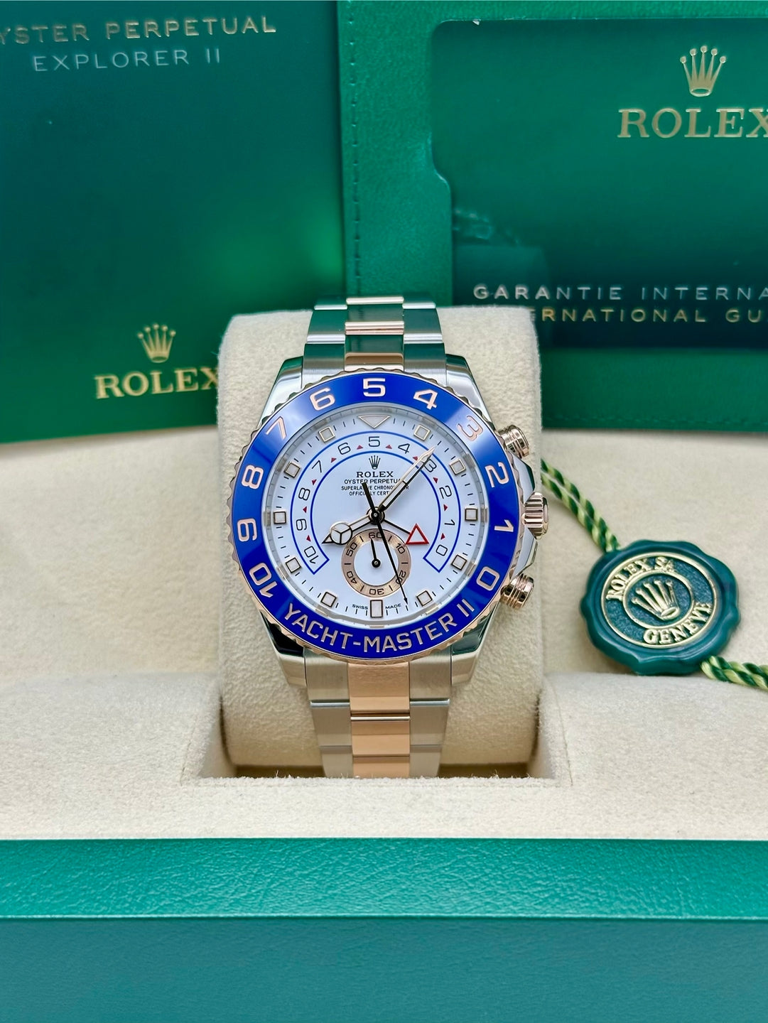 Rolex Steel Yacht-Master II 44  - White Dial - 116681