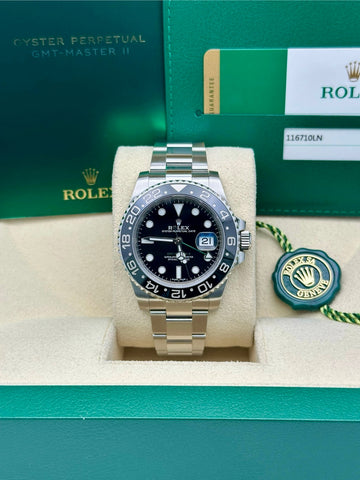 Rolex GMT-Master II 40 116710LN, 2017, black dial, Oyster bracelet