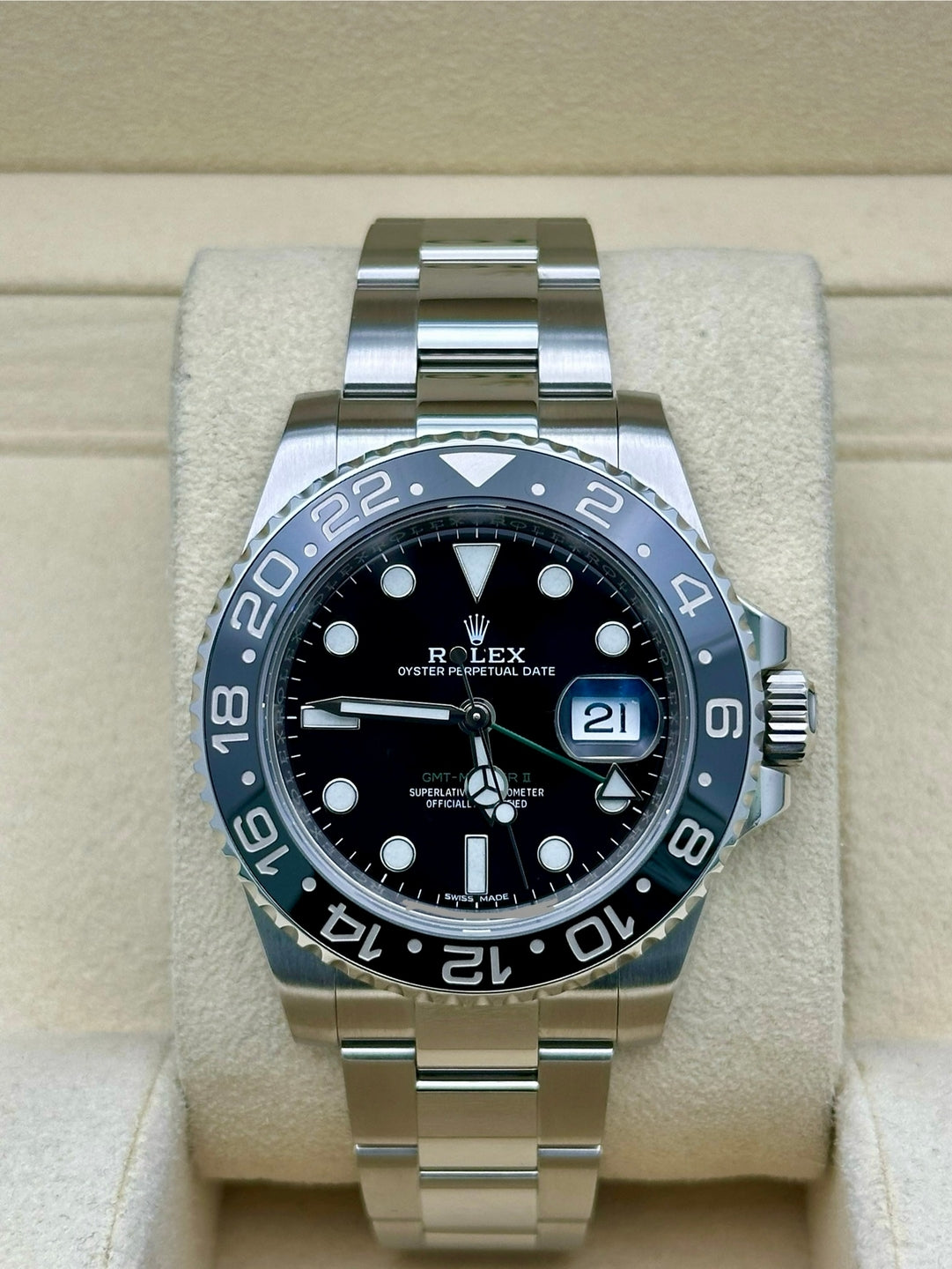 Rolex GMT-Master II 40 116710LN, 2017, black dial, Oyster bracelet