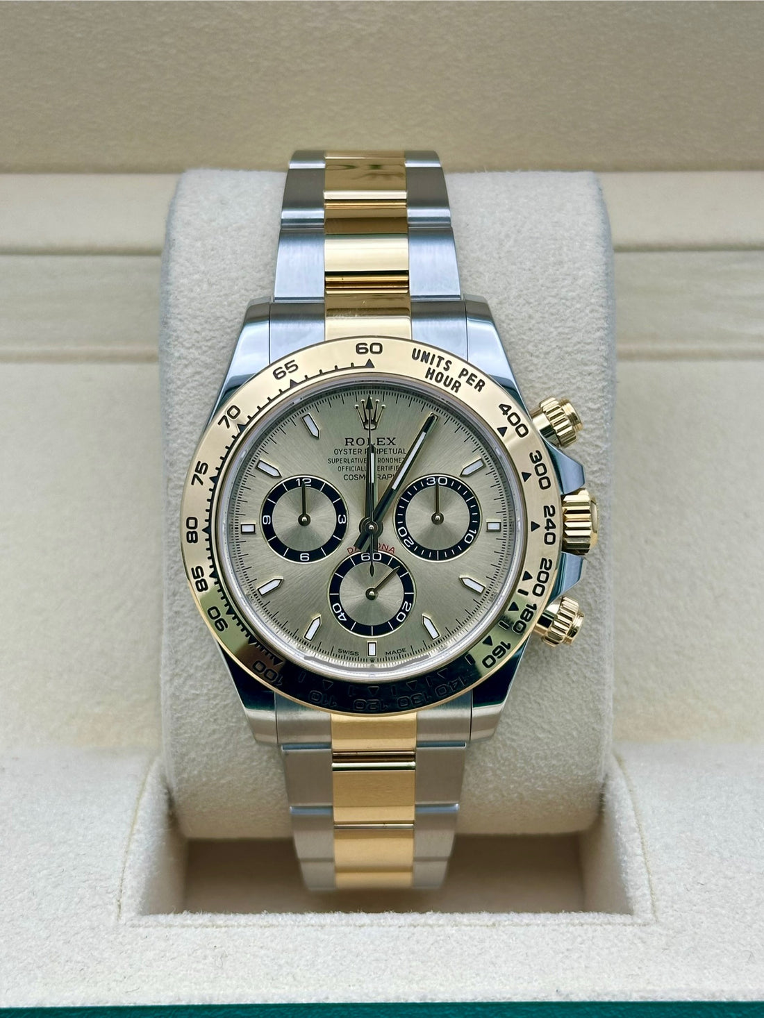 Rolex Daytona 126503, 2024, golden index dial, Oyster bracelet