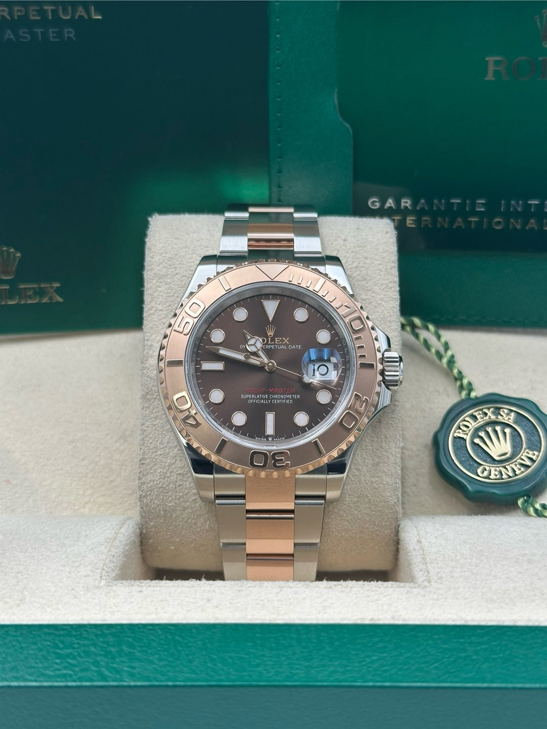 Rolex Steel and Everose Gold Yacht-Master 40  - Chocolate Dial - 3235 Movement - 126621 cho