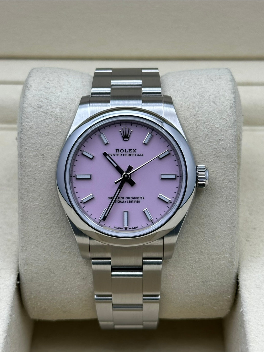 Rolex Oyster Perpetual 31 277200, 2024, pink dial, Oyster bracelet