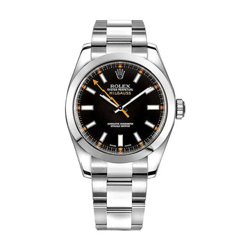Rolex Steel Milgauss - Black Dial
