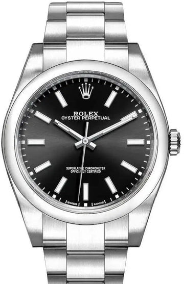 Rolex Oyster Perpetual 39  - Black Index Dial - Oyster Bracelet - 114300