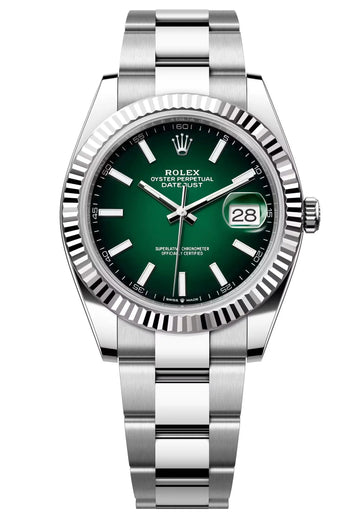 Rolex Steel Datejust 36  - Green Ombré Dial - Oyster Bracelet - 126234