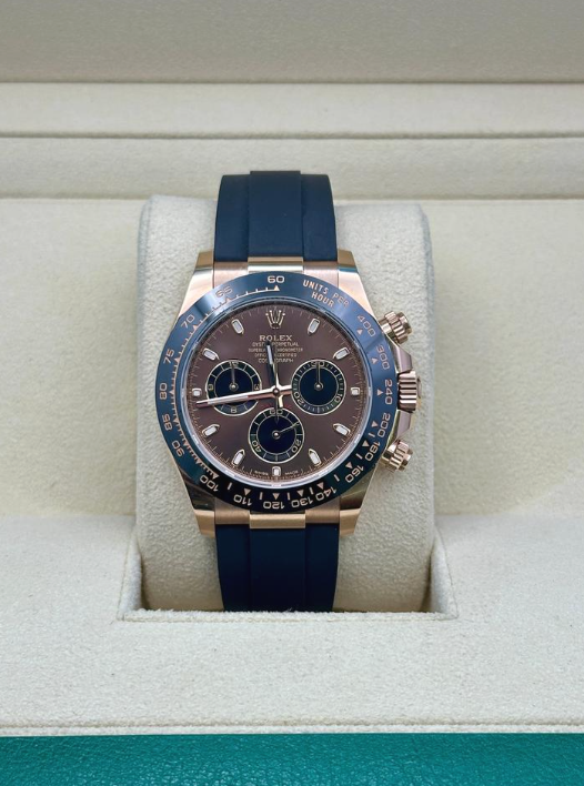 Rolex Daytona 40 116515LN, 2020, chocolate index dial, Oysterflex bracelet