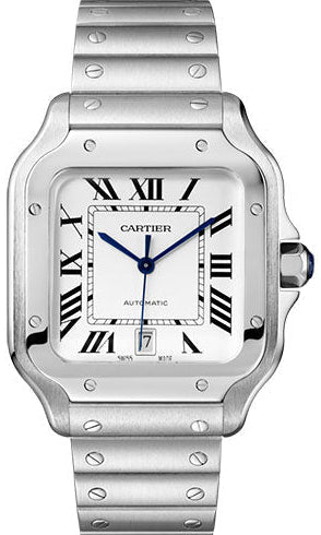 Cartier Santos De Cartier WSSA0018 White Dial Large