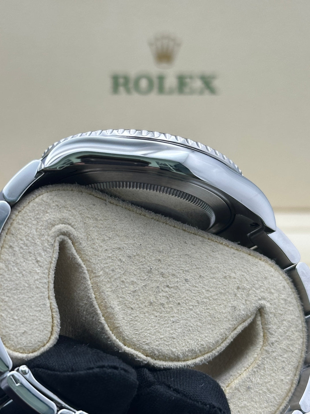 Rolex 116622 with platinum bezel