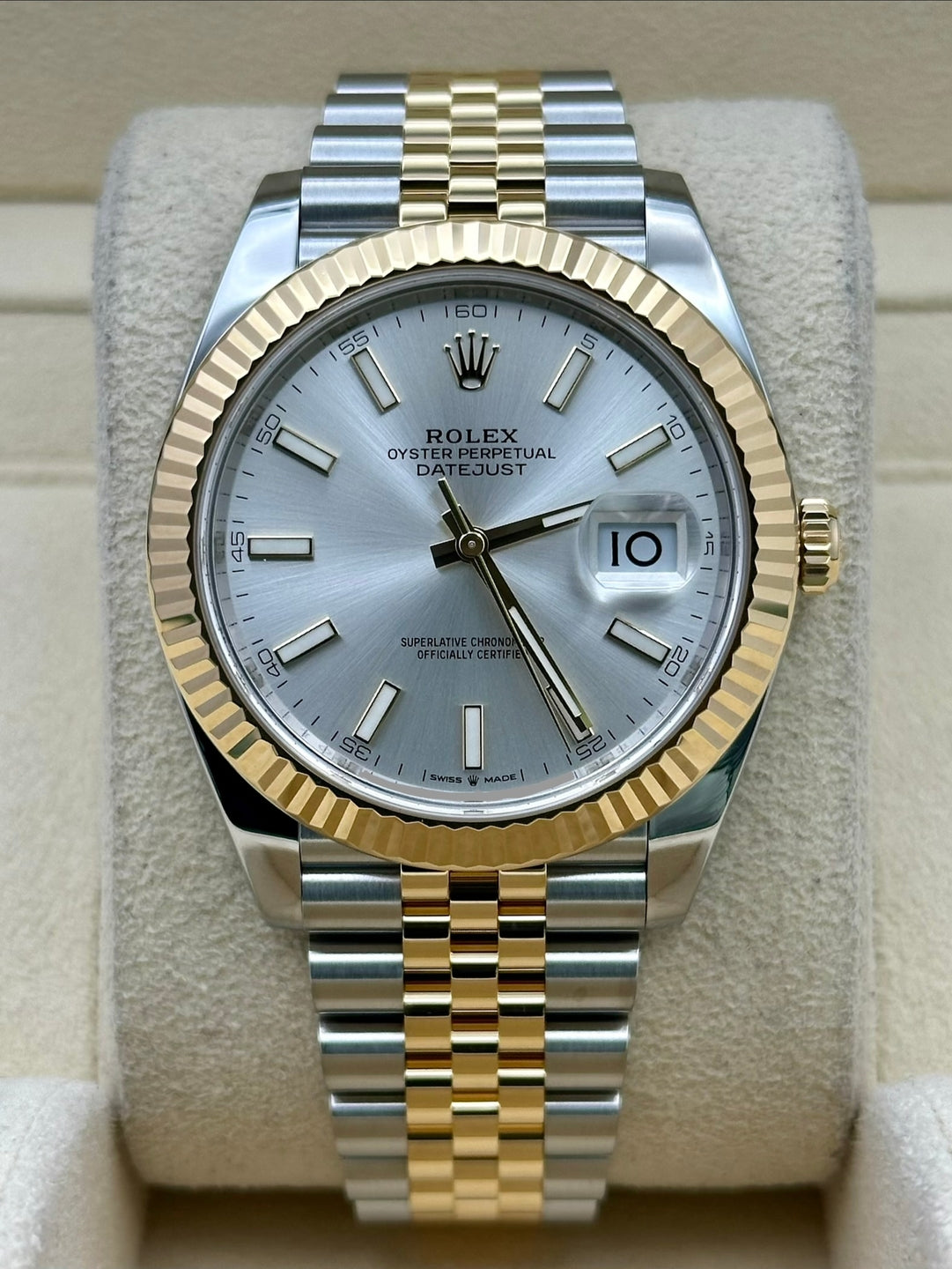Rolex Datejust 41 126333, 2024, silver dial, Jubilee bracelet