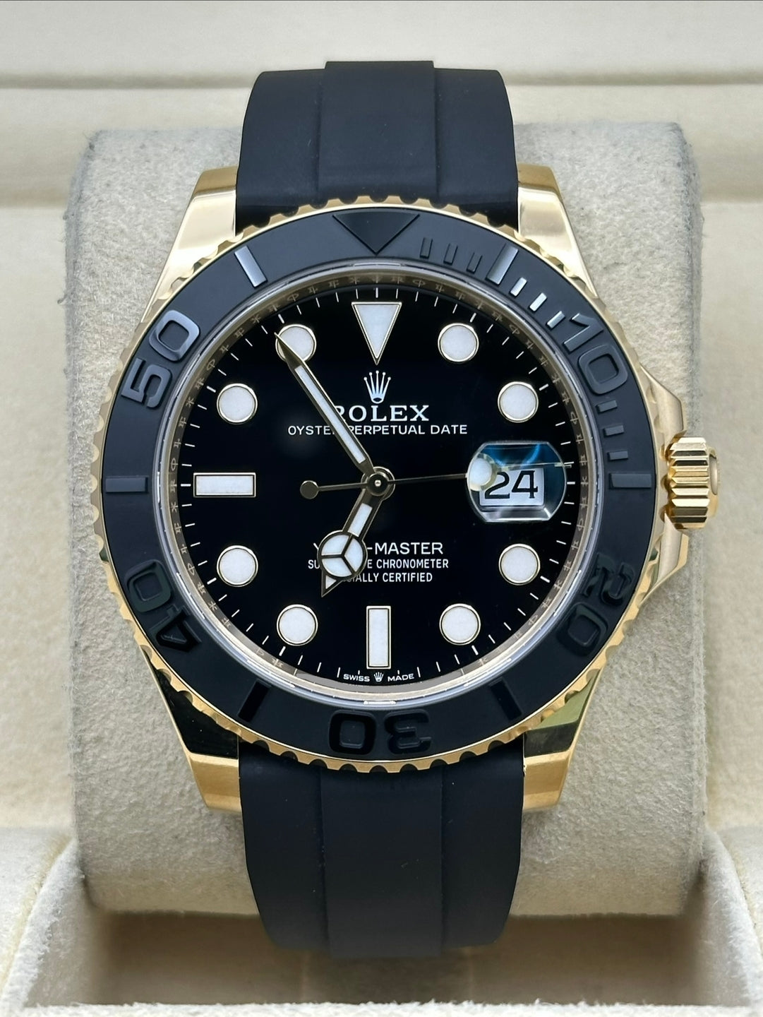 Rolex Yacht-Master 226658, 2025, black dial, Oysterflex bracelet