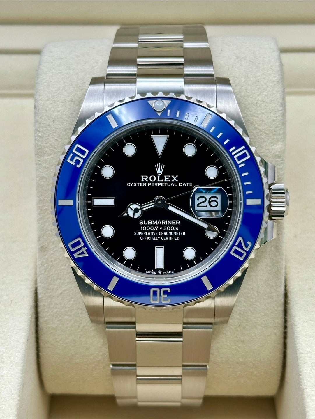 Rolex Submariner Cookie Monster 126619LB, 2025, black dial, Oyster bracelet
