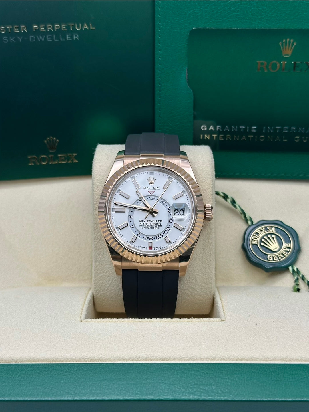 Rolex Sky-Dweller 336235, 2023, white dial, Oysterflex bracelet