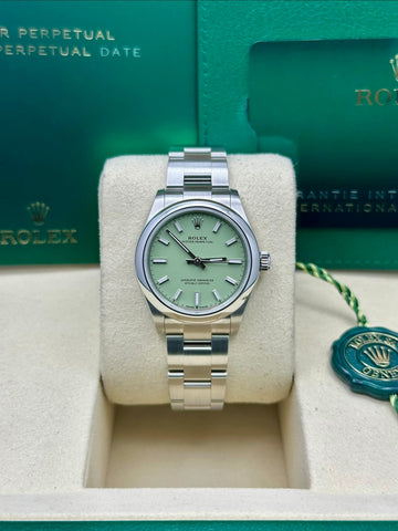 Rolex Oyster Perpetual 31 Pistachio Dial Oyster Bracelet - 277200 - 2025