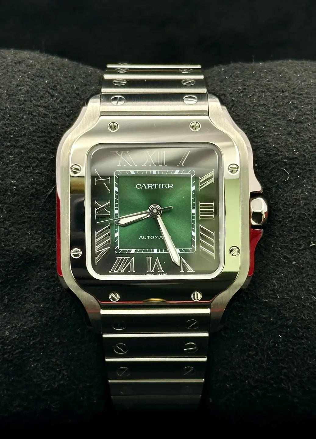 Cartier Santos De Cartier WSSA0061 Green Dial Medium - 2025
