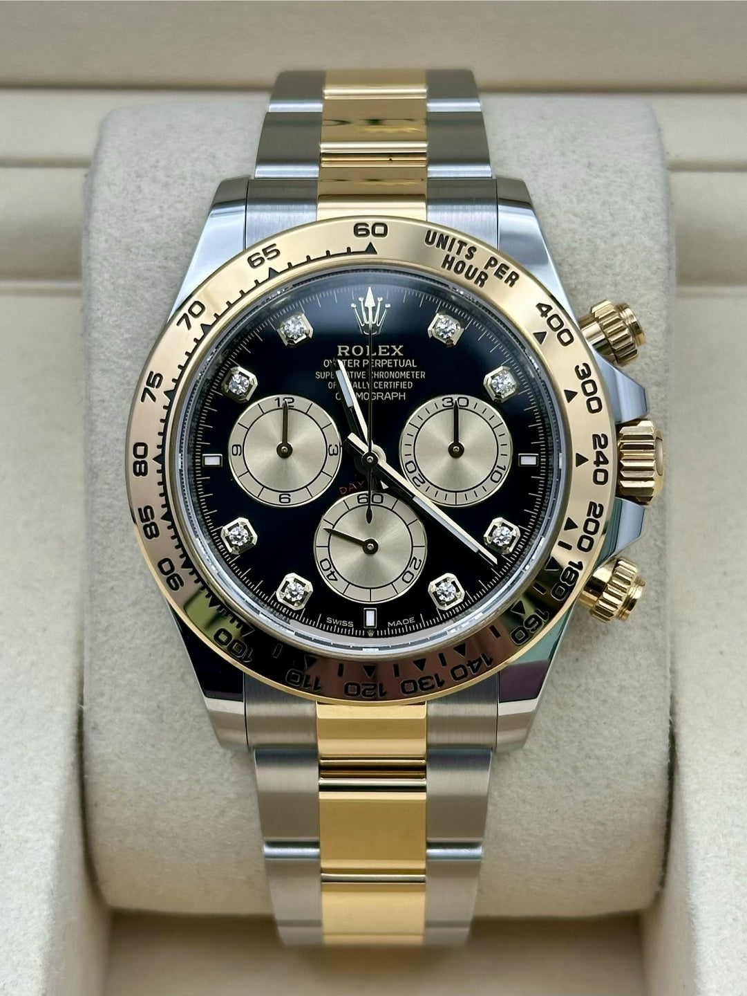 Rolex Daytona 126503, 2026, black diamonds dial, Oyster bracelet