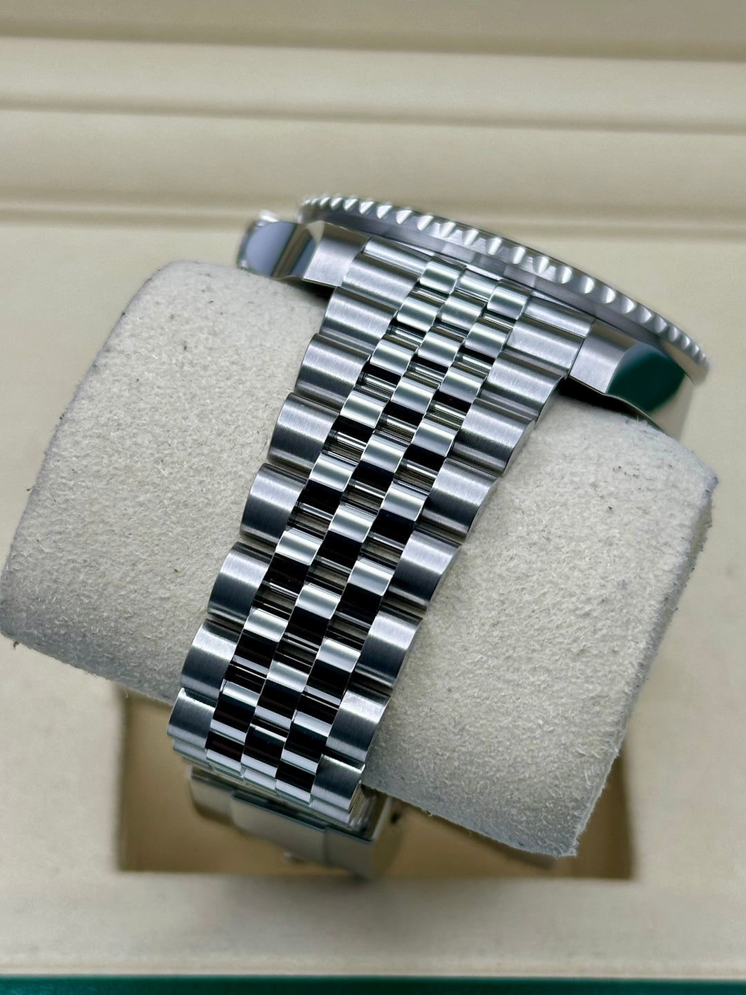 Rolex GMT-Master II 126710BLNR with blue and black Cerachrom bezel