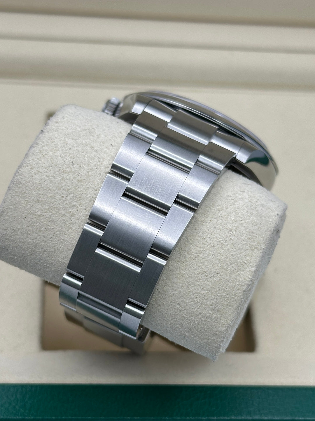 Unworn Rolex Oyster Perpetual 134300 with box and papers