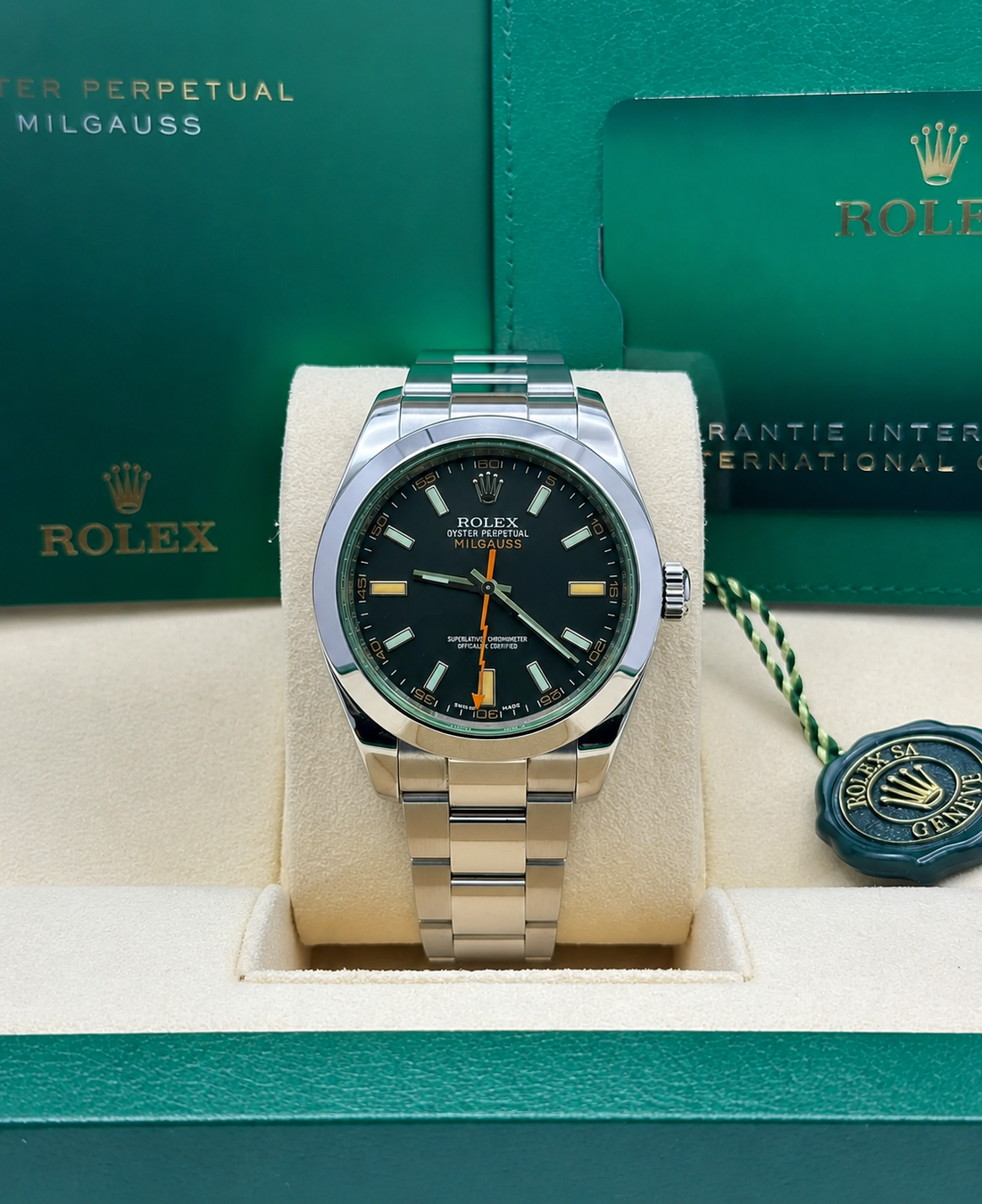 Rolex Steel Milgauss - Black Dial