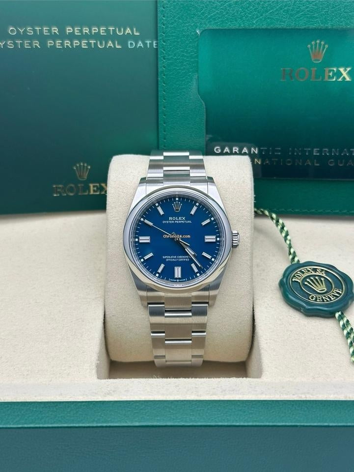 Rolex Oyster Perpetual 36 Med Blue Dial Oyster Bracelet - 126000 - 2025