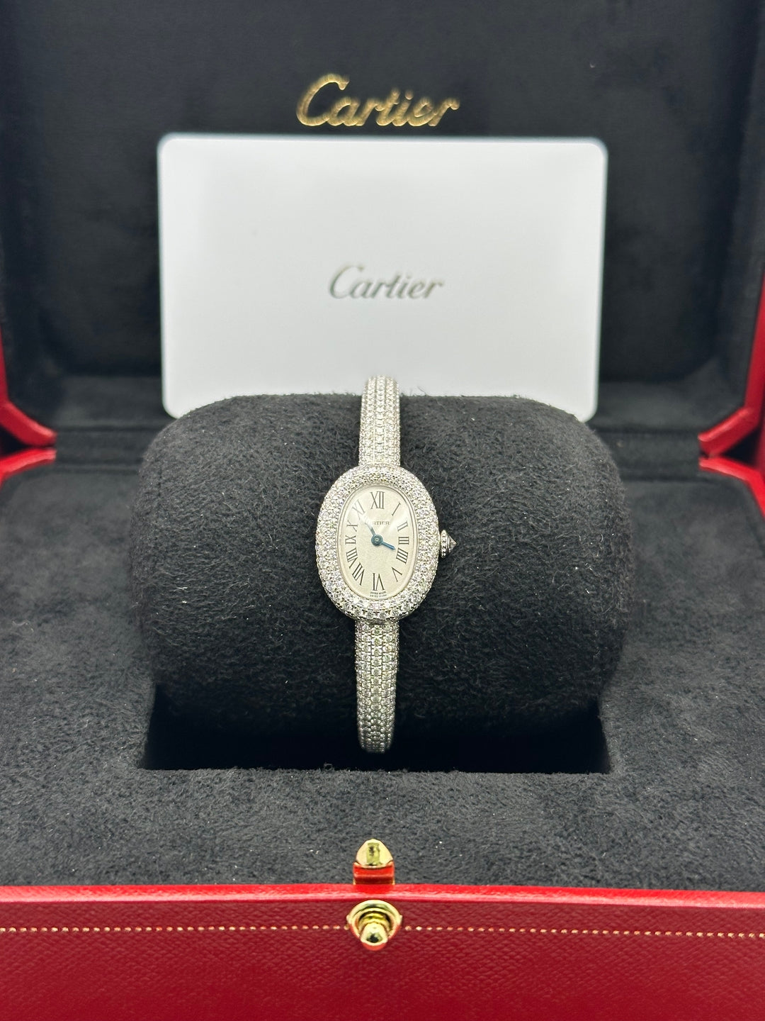 Cartier Baignoire HPI01854, 2026, white dial, steel bracelet