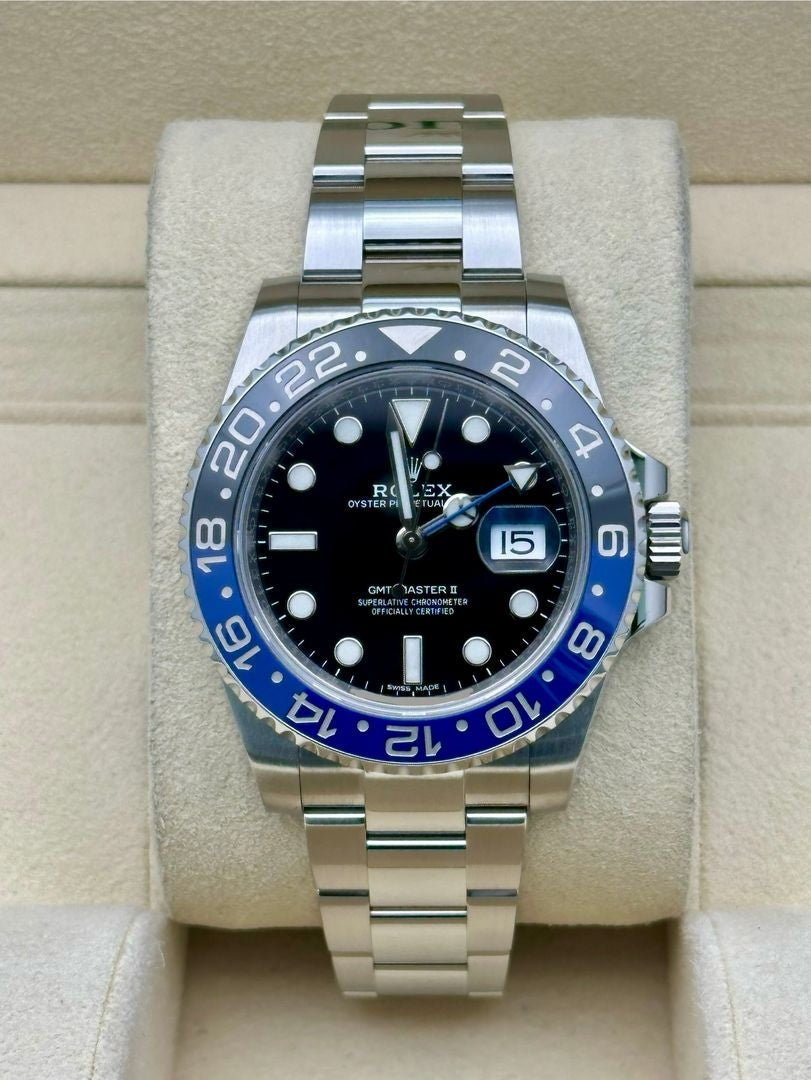 Rolex GMT-Master II 40 Batman 116710BLNR, 2017, black dial, Oyster bracelet