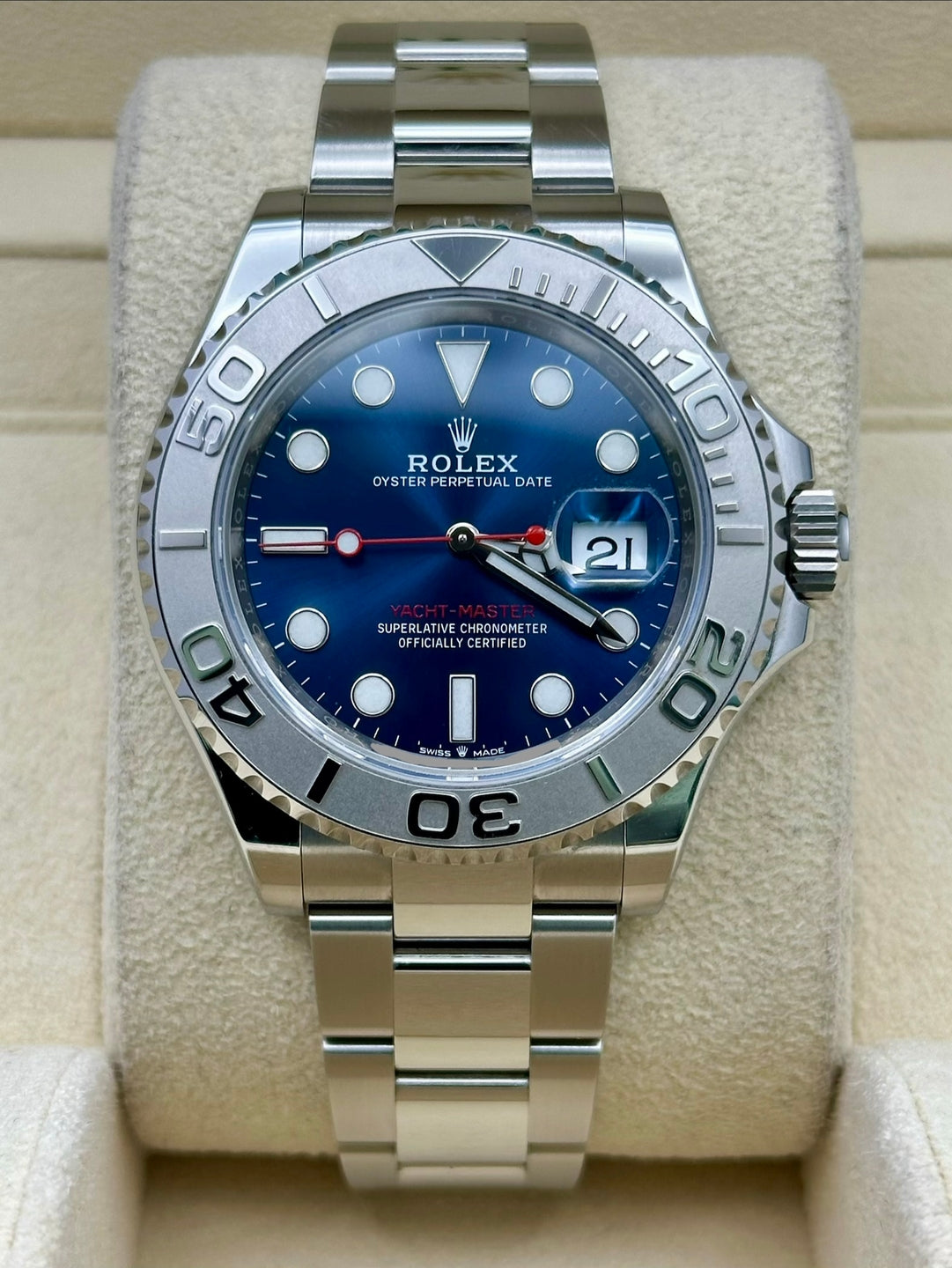 Rolex Yacht-Master 126622, 2020, blue dial, Oyster bracelet