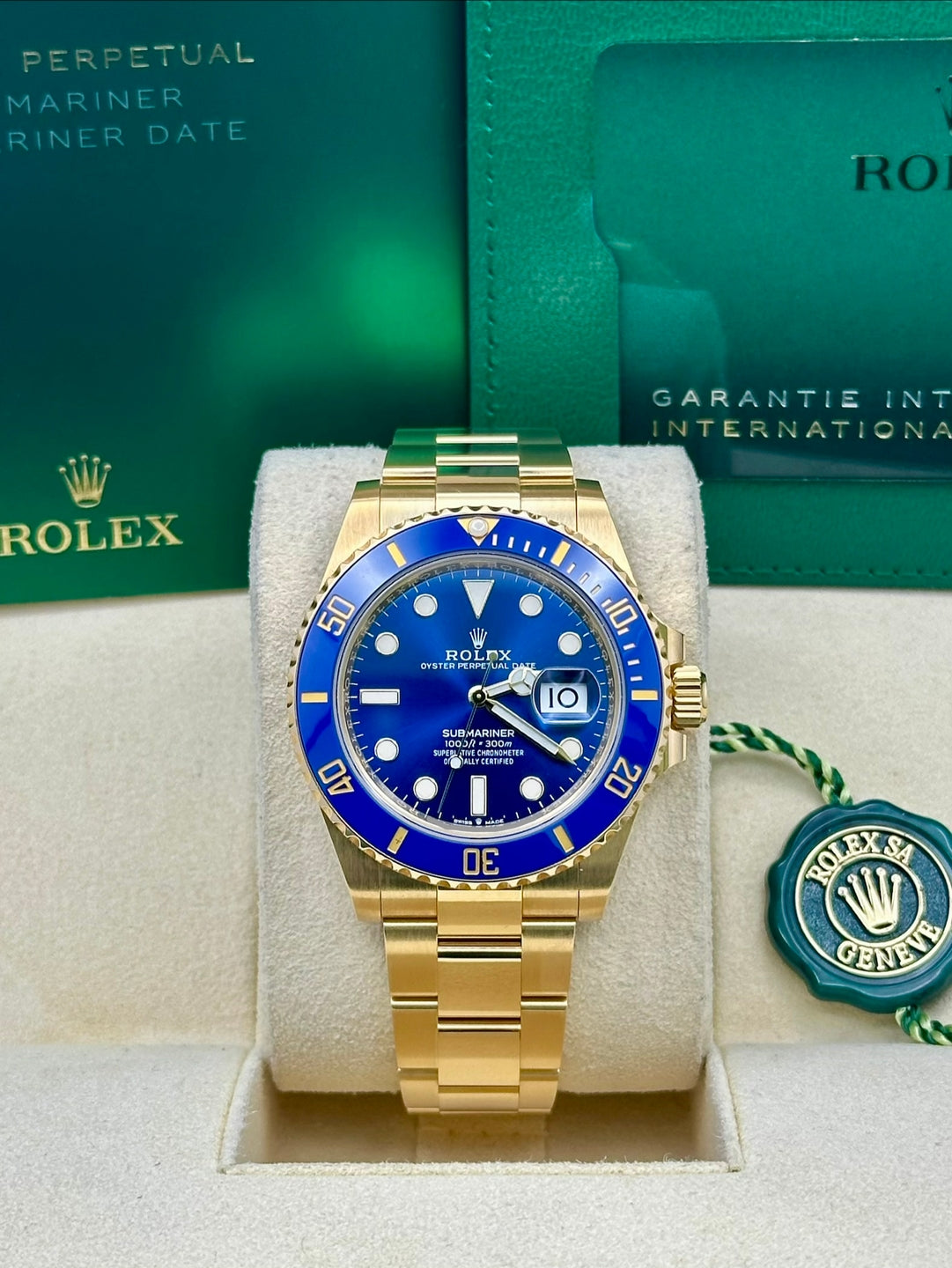Rolex Submariner 126618LB, 2021, blue dial, Oyster bracelet