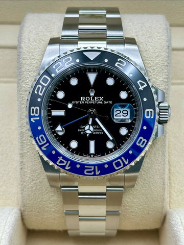 Rolex GMT-Master II Black Dial Oyster Bracelet 126710BLNR