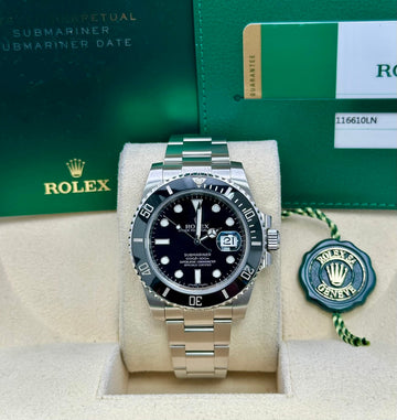 Rolex Submariner 116610LN, 2016, black dial, Oyster bracelet