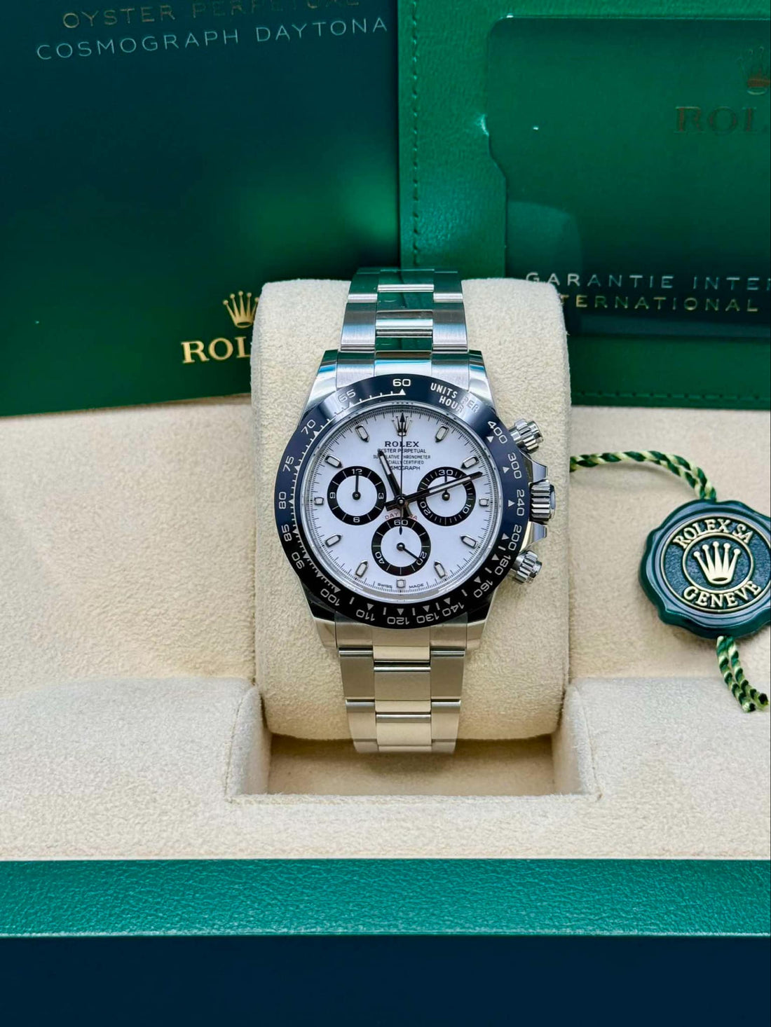 Rolex Steel  Daytona 40  - White Panda Index Dial - 116500LN