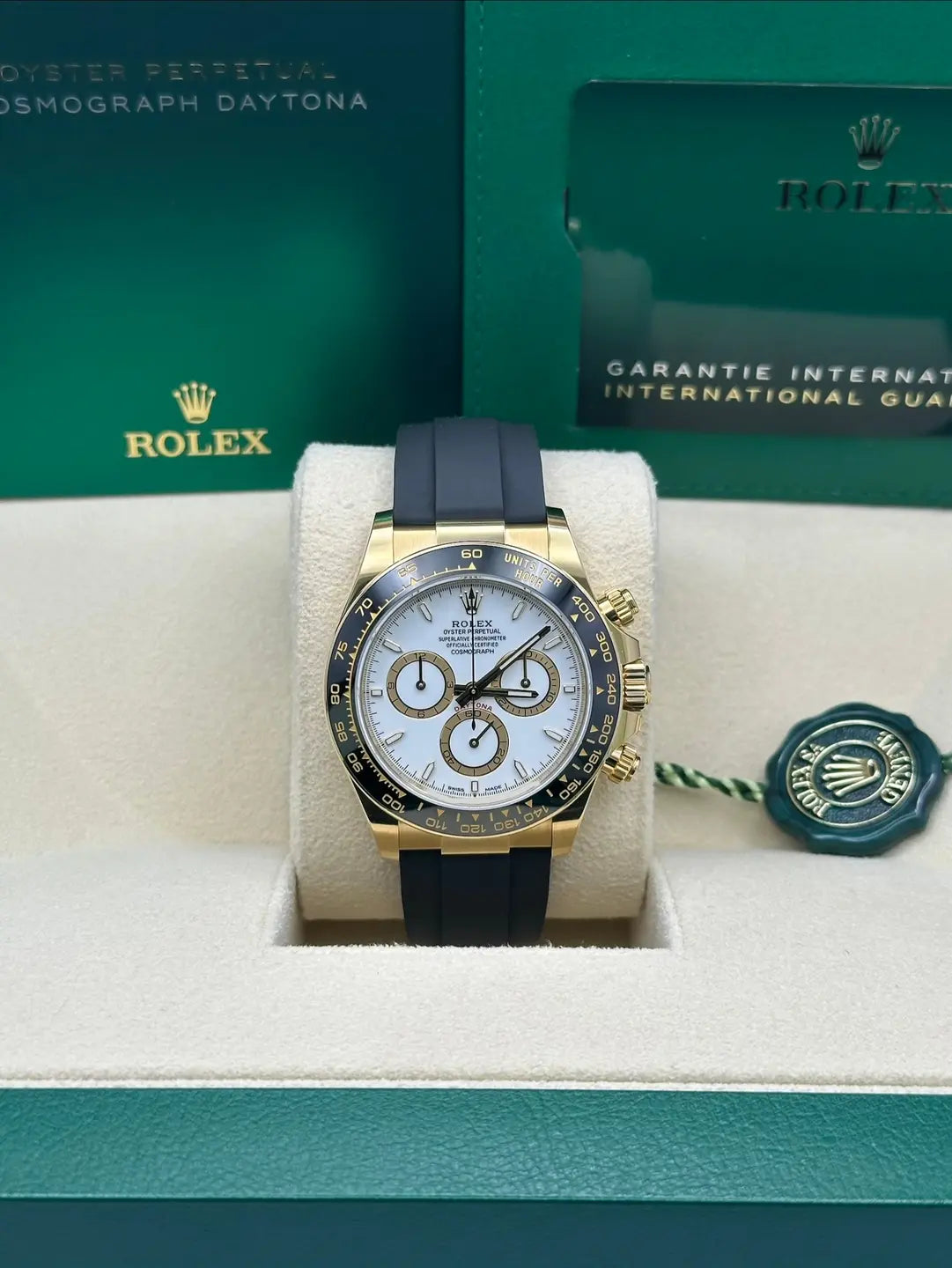 Rolex Yellow Gold  Daytona   - White Index Dial - 126518ln wiof
