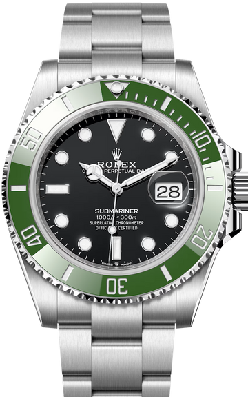Rolex Steel Submariner Date  - The Starbucks - Green Bezel MK2 - Black Dial - 126610LV