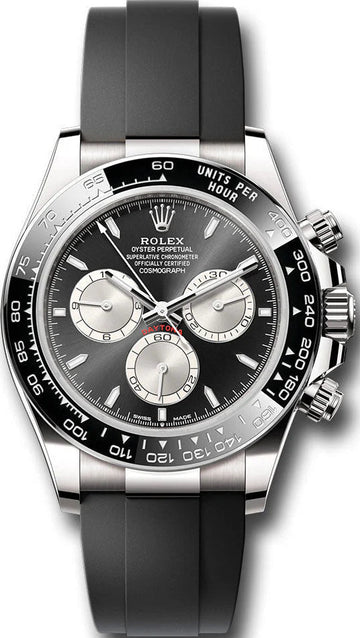 Rolex White Gold  Daytona   - Black And Steel Index Dial - 126519ln bkstiof