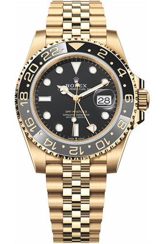 Rolex GMT-Master II 40mm - Black Dial - Yellow Gold Jubilee Bracelet 126718grnr Jubilee