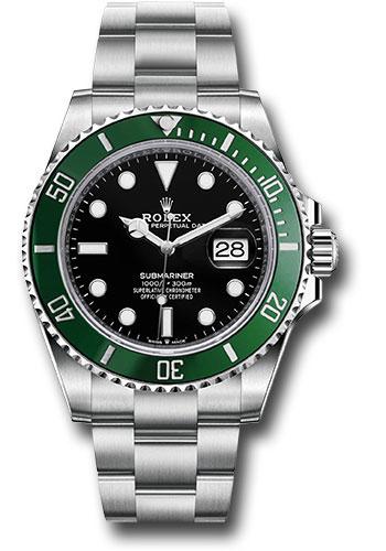 Rolex Steel Submariner Date Watch - The Starbucks - Green Bezel MK2 - Black Dial - 2020 Release - 126610LV